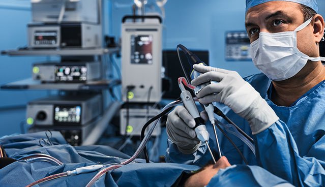 Dr. Eubanks performing an endoscopic procedure