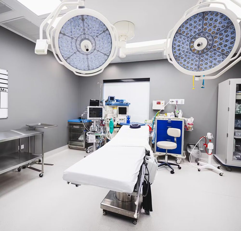Operating room at Pacific ENT Institute's on-site surgery center